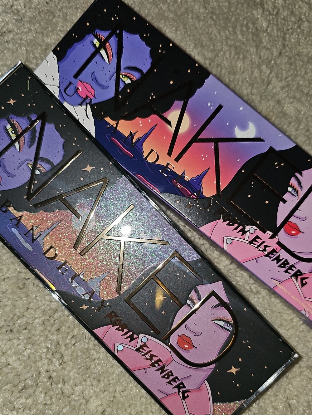 Urban Decay NAKED Eyeshadow Palette - Purple, Pink & Gold Artwork